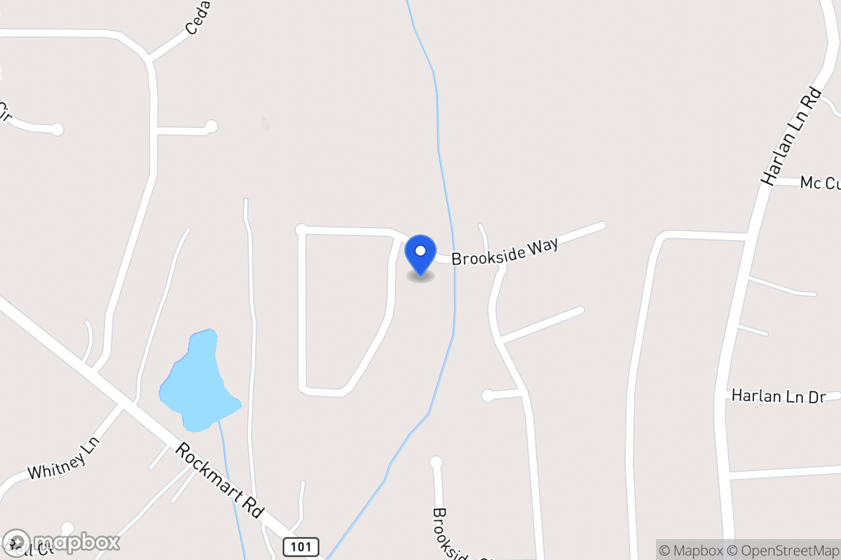 Map of 204 Brookside Way