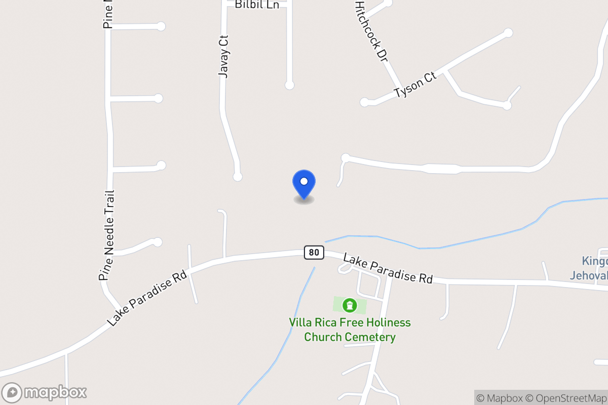 Map of 2013 Lake Paradise Rd