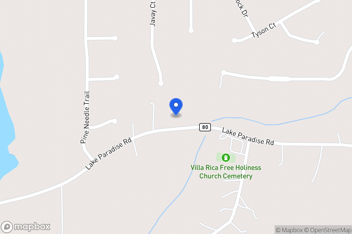 Map of 2053 Lake Paradise Rd