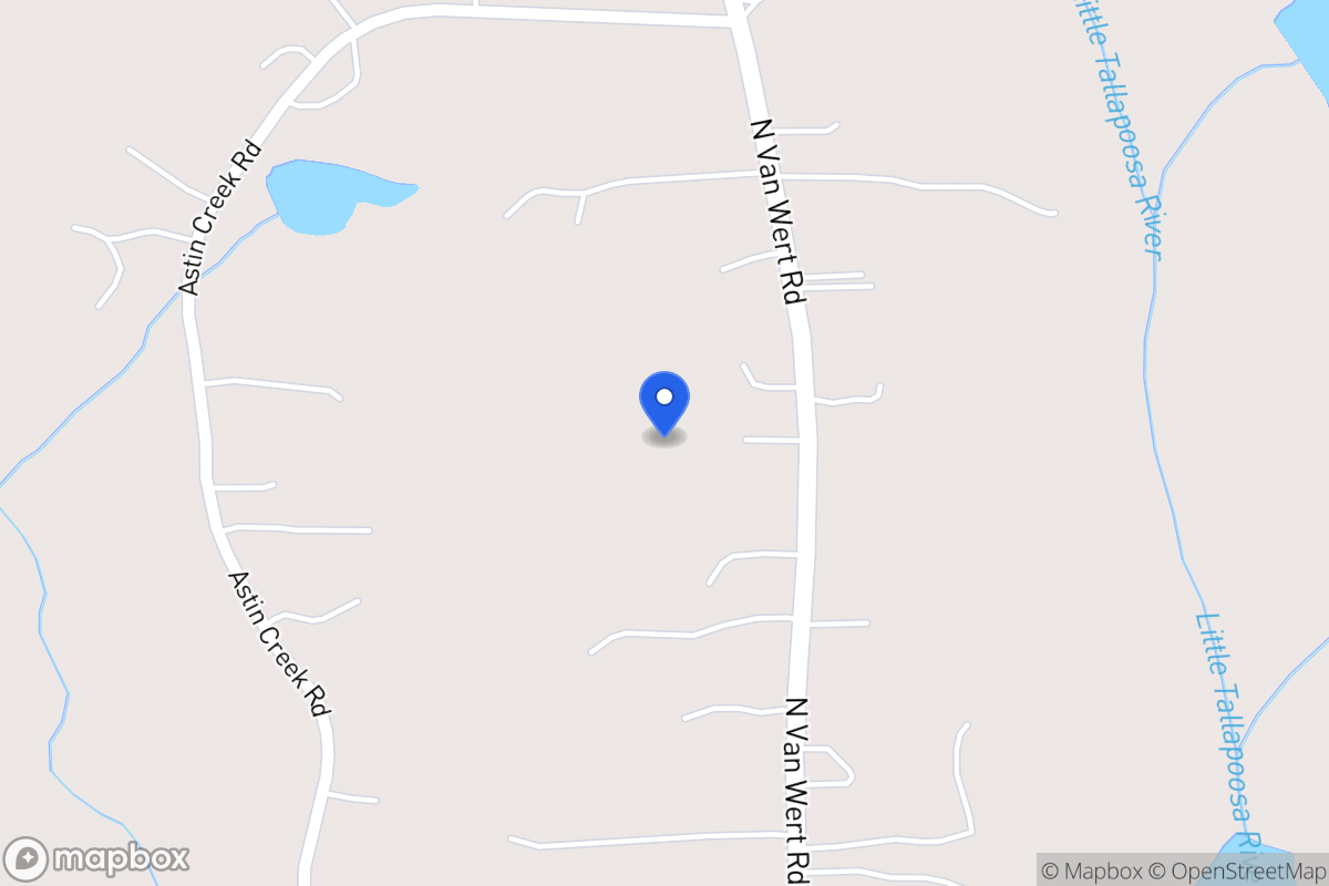 Map of 1196 N Van Wert Rd