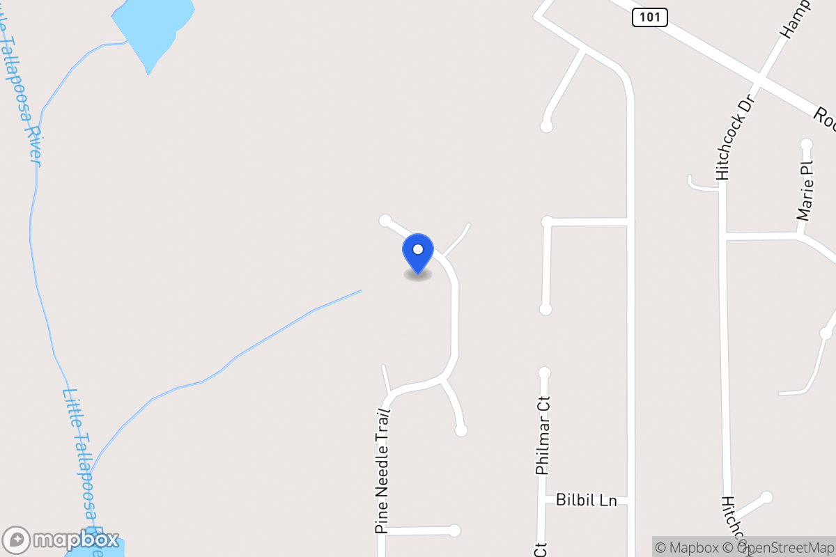 Map of Pine Needle Trl