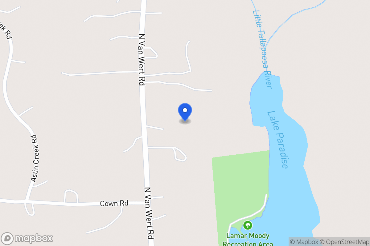 Map of 1019 N Van Wert Rd