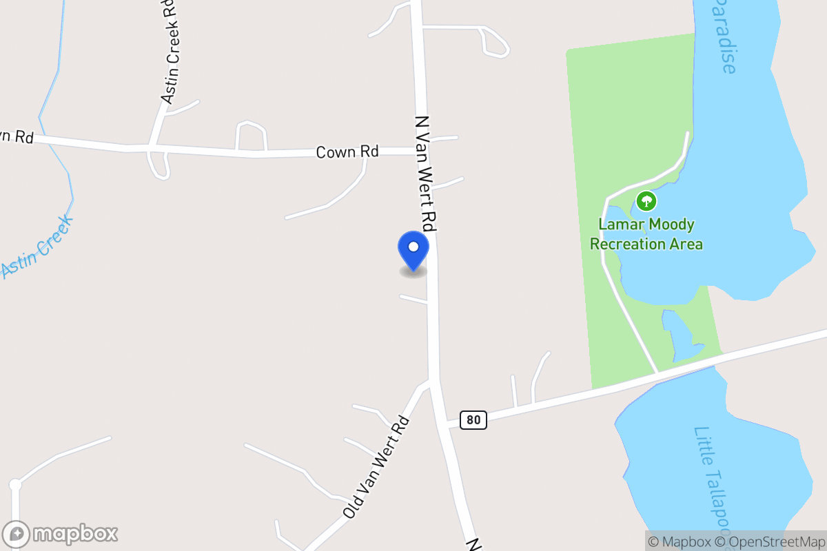 Map of 880 N Van Wert Rd