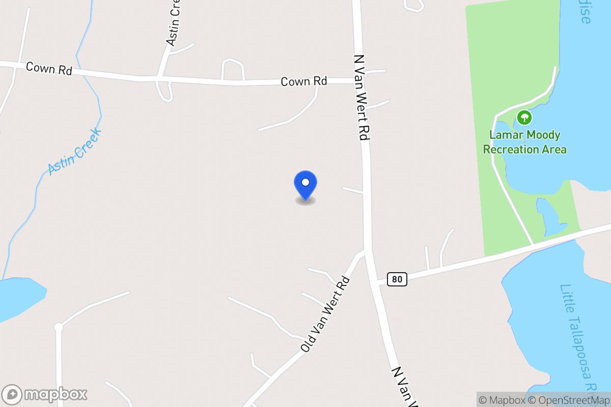 Map of 878 N Van Wert Rd