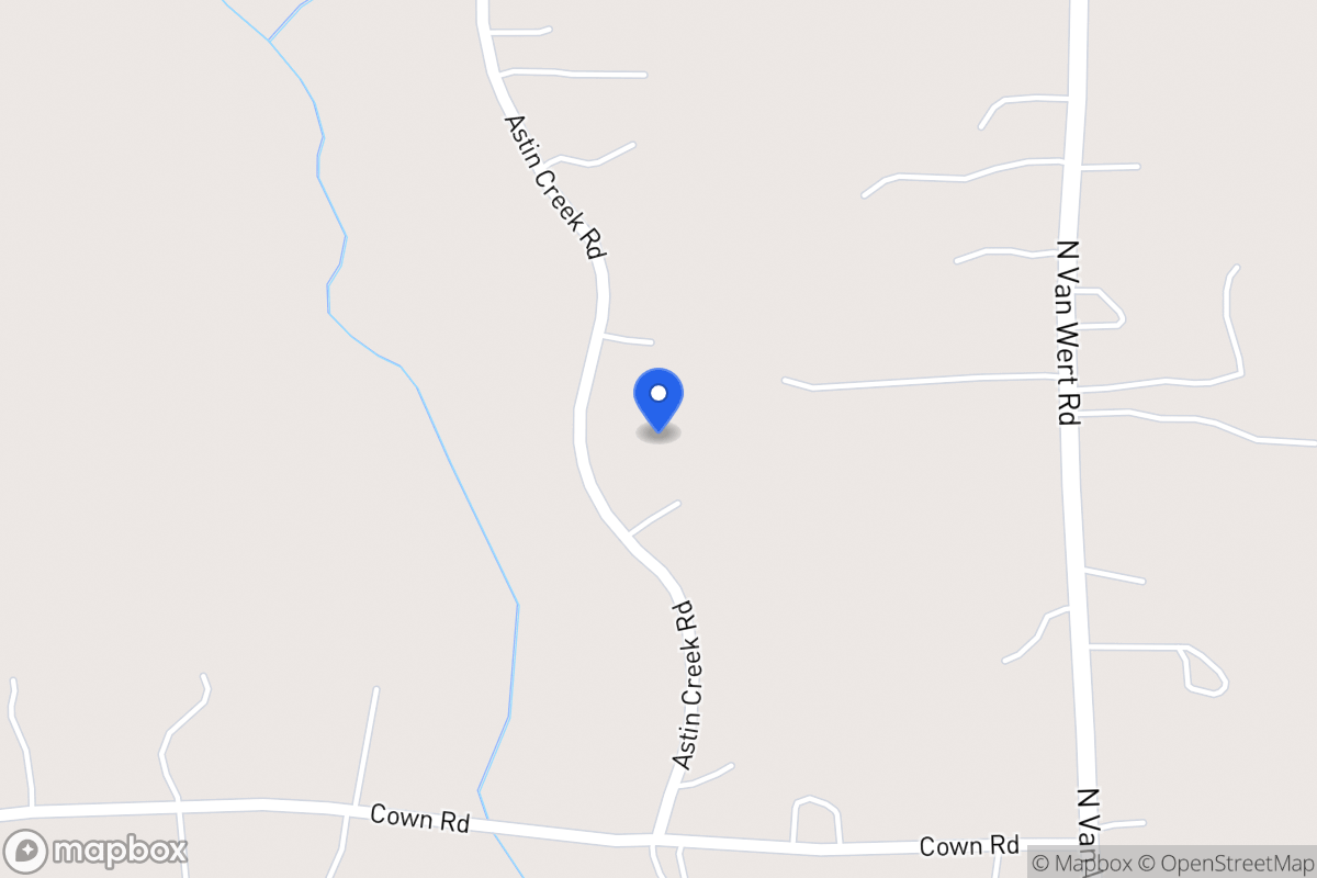Map of 121 Astin Creek Rd