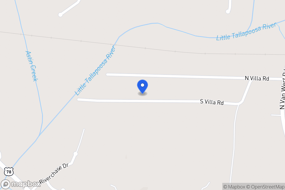Map of S Villa Rd
