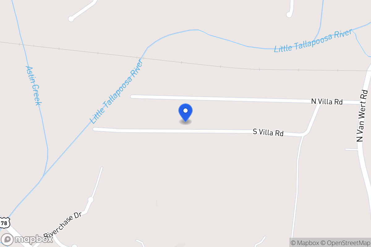 Map of 125 S Villa Rd