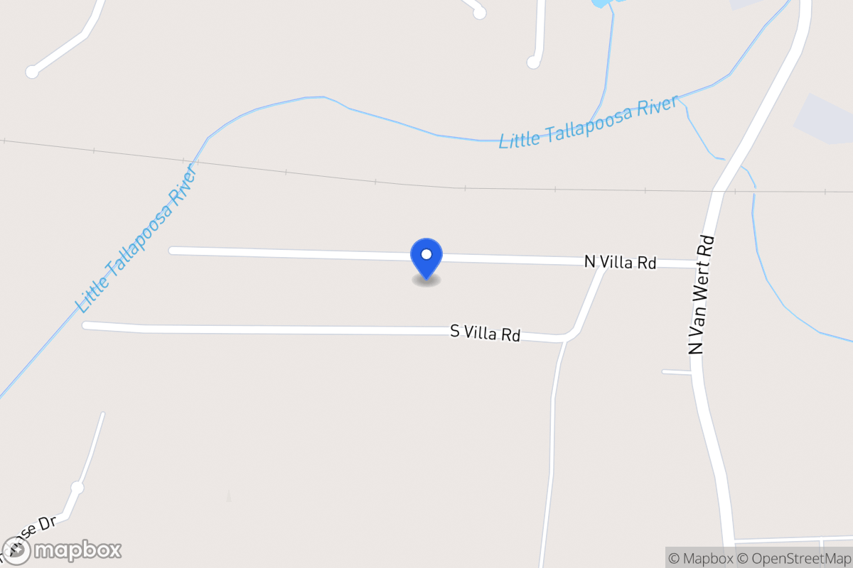 Map of 124 N Villa Rd