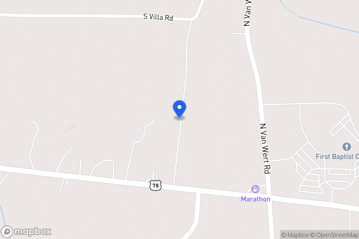 Map of 1121 W Villa Rd