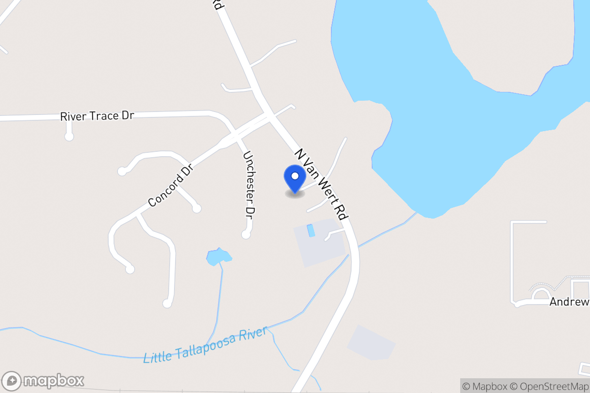 Map of 308 N Van Wert Rd