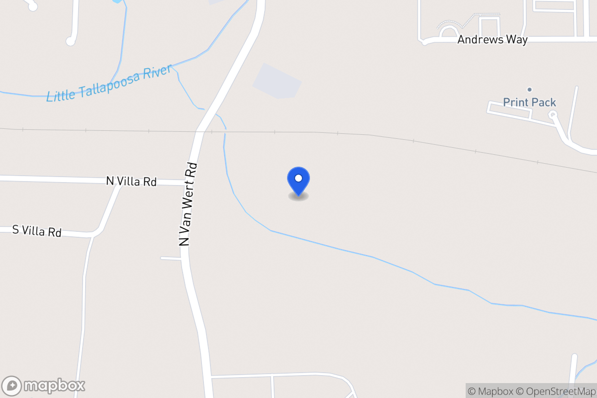 Map of 95 N Van Wert Rd