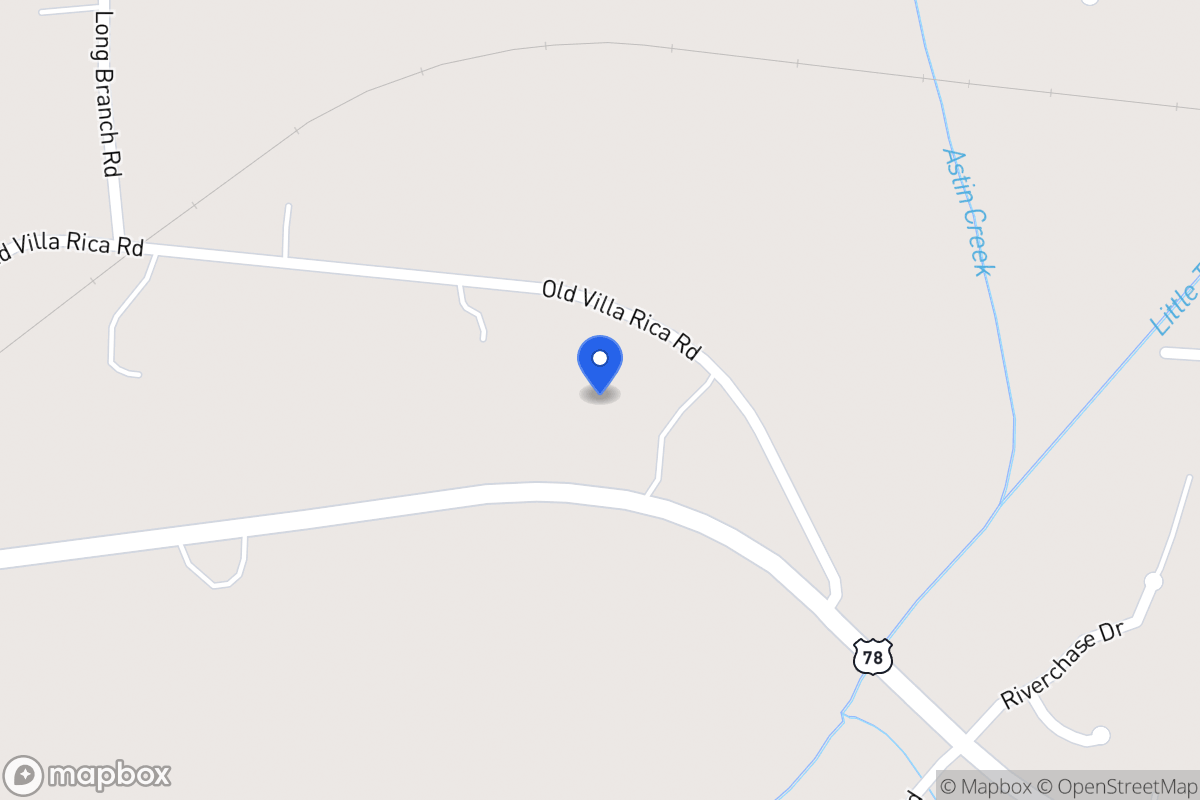 Map of 979 Old Villa Rica Rd