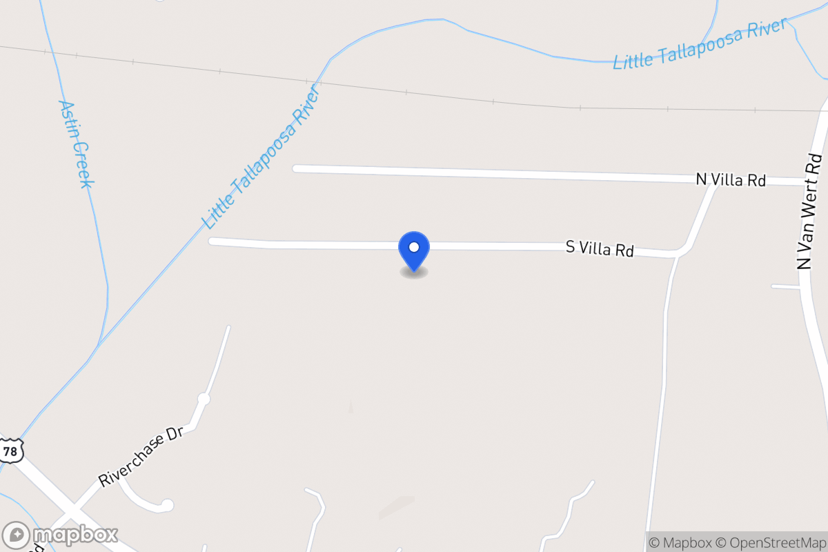 Map of 124 S Villa Rd