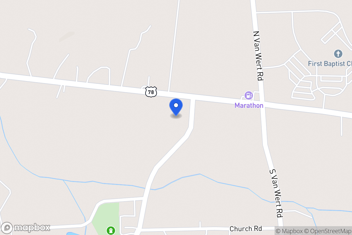 Map of 743 Pleasant Grove Church Rd