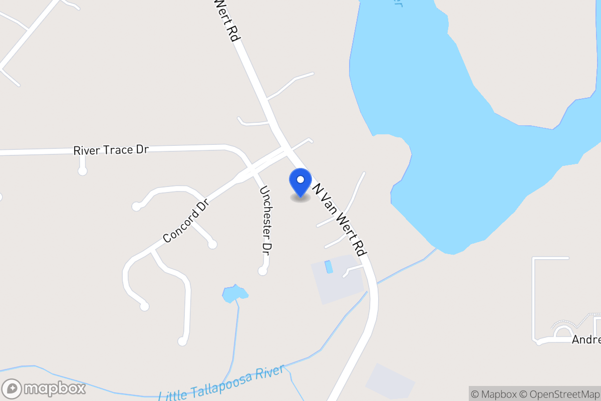 Map of 400 N Van Wert Rd