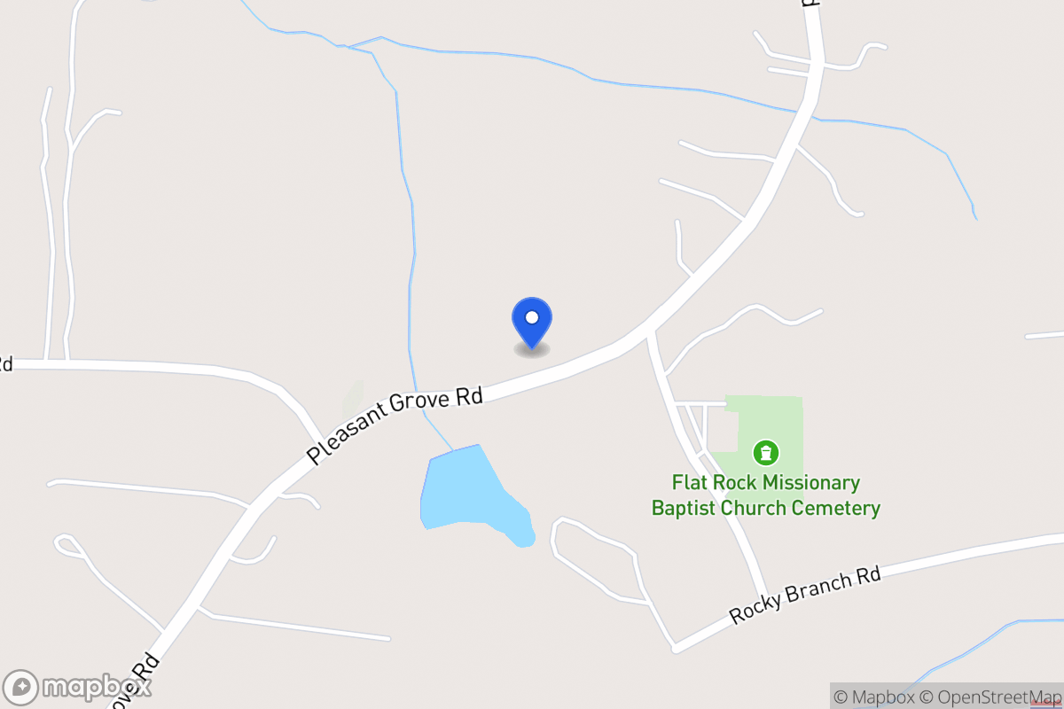 Map of 1603 Pleasant Grove Church Rd