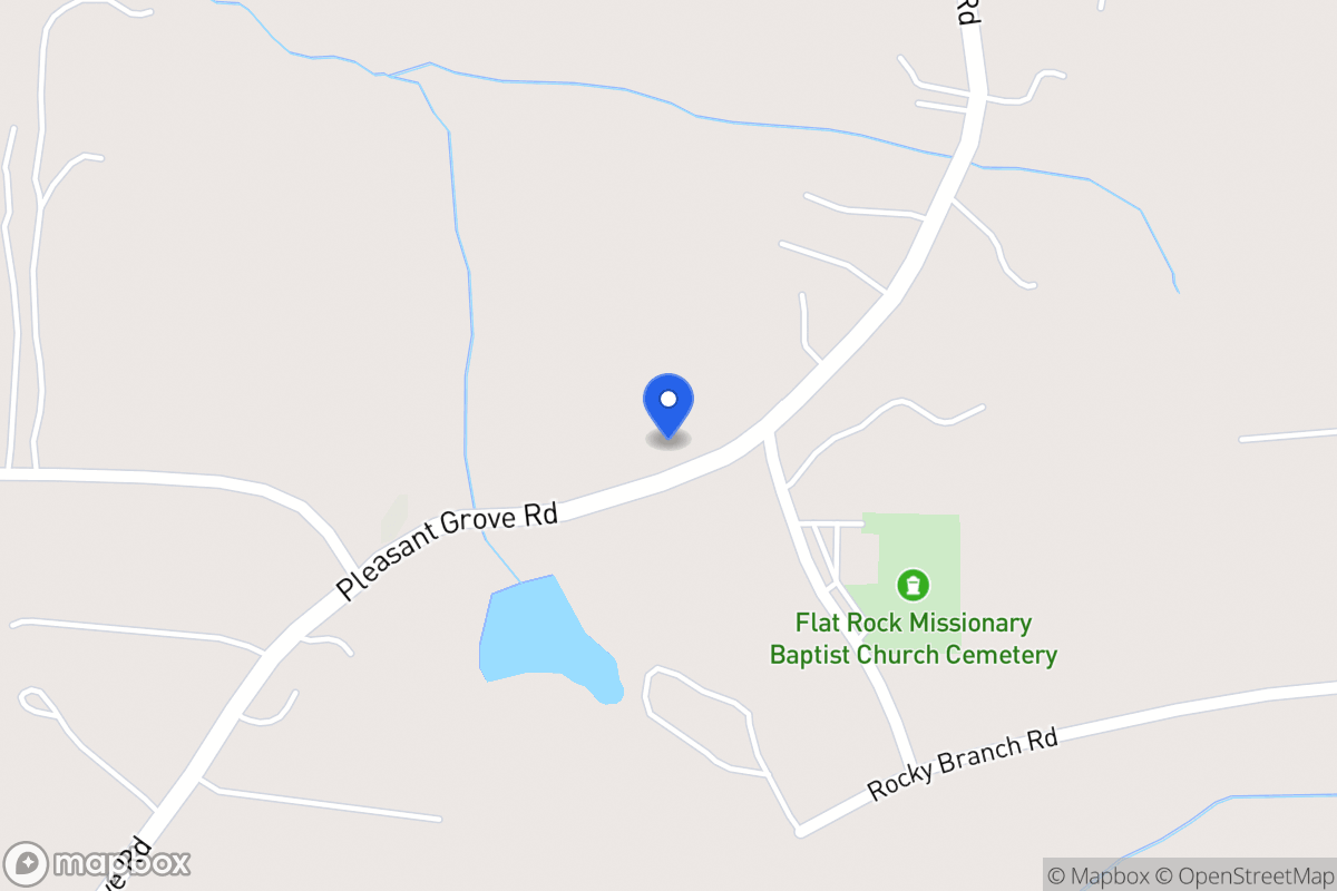 Map of 1601 Pleasant Grove Church Rd