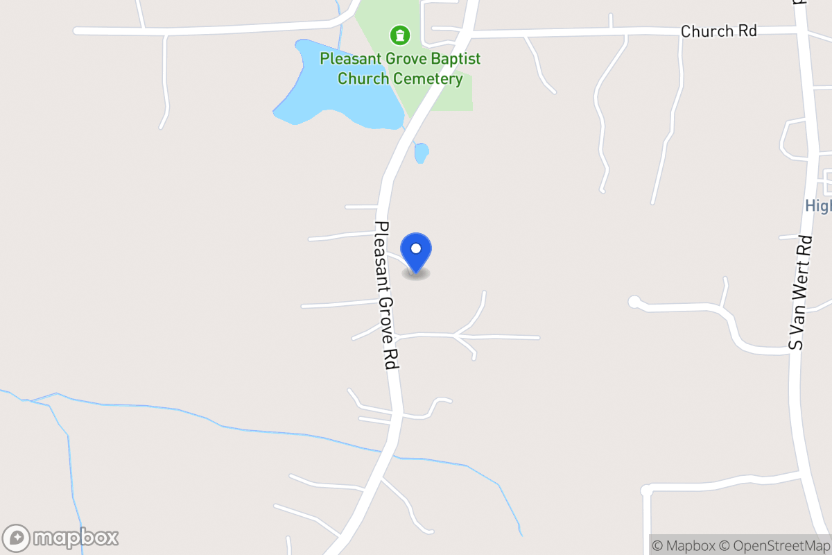 Map of 1230 Pleasant Grove Church Rd