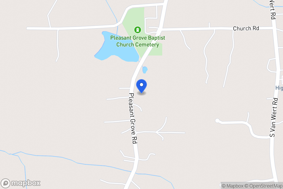 Map of 1112 Pleasant Grove Church Rd