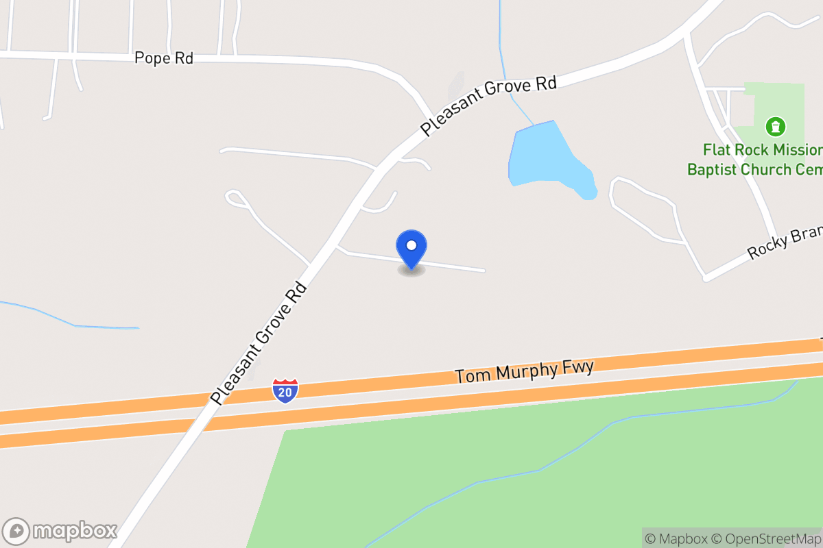Map of 2020 Pleasant Grove Church Rd
