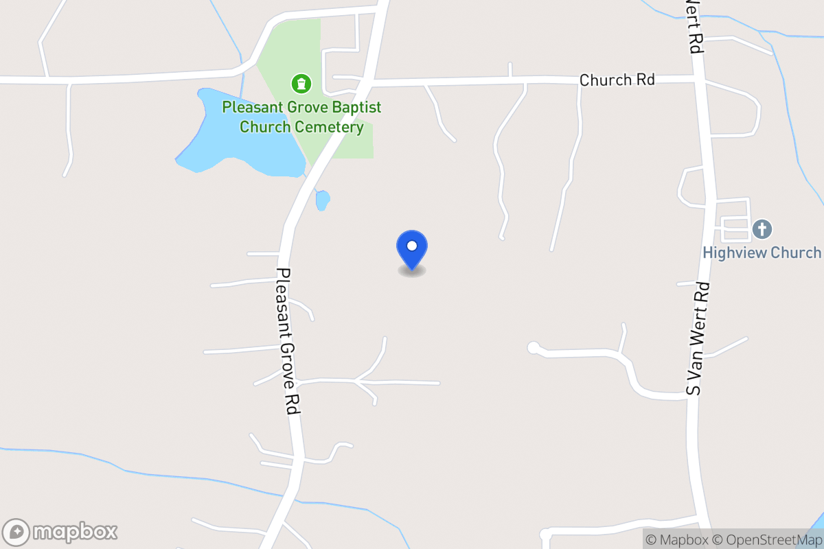 Map of 1250 Pleasant Grove Church Rd