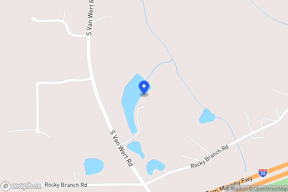 Map of 1504 S Van Wert Rd
