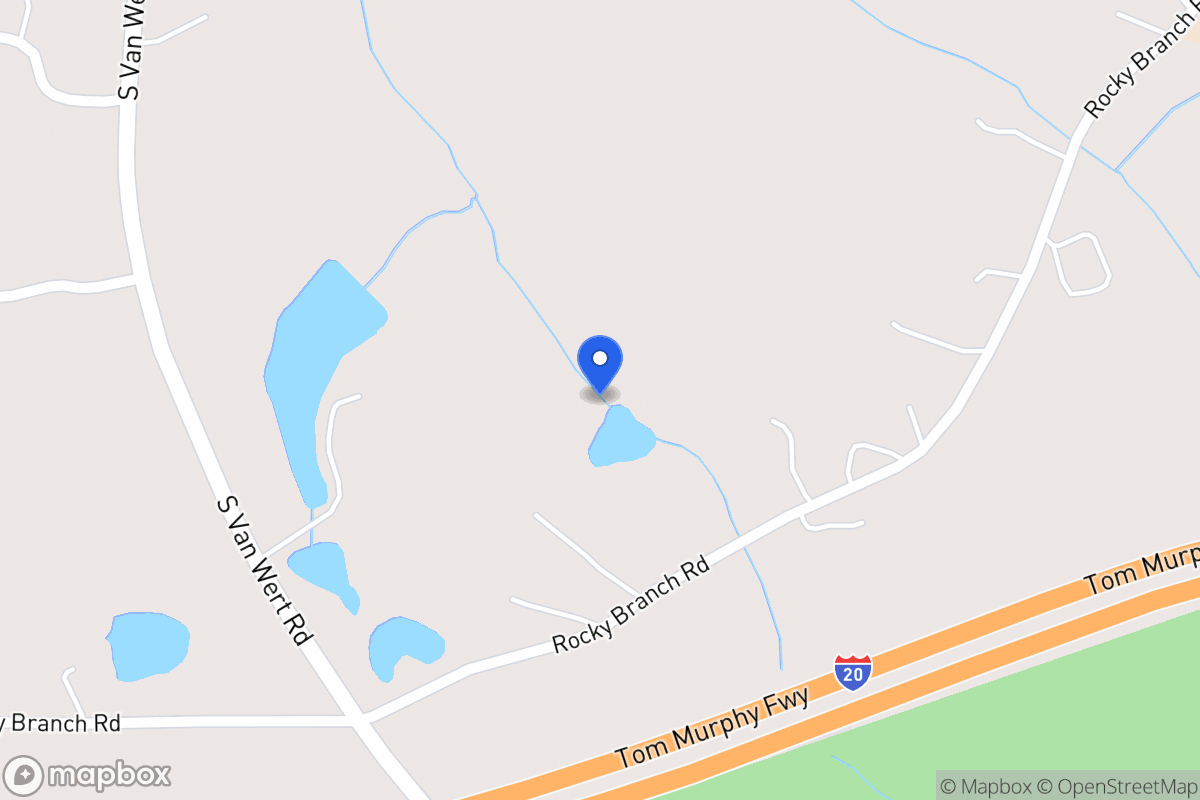 Map of 1201 Rocky Branch Rd