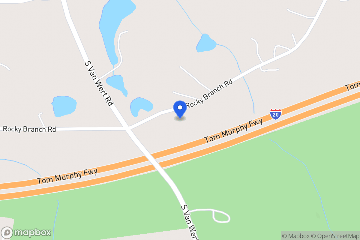 Map of 1208 Rocky Branch Rd