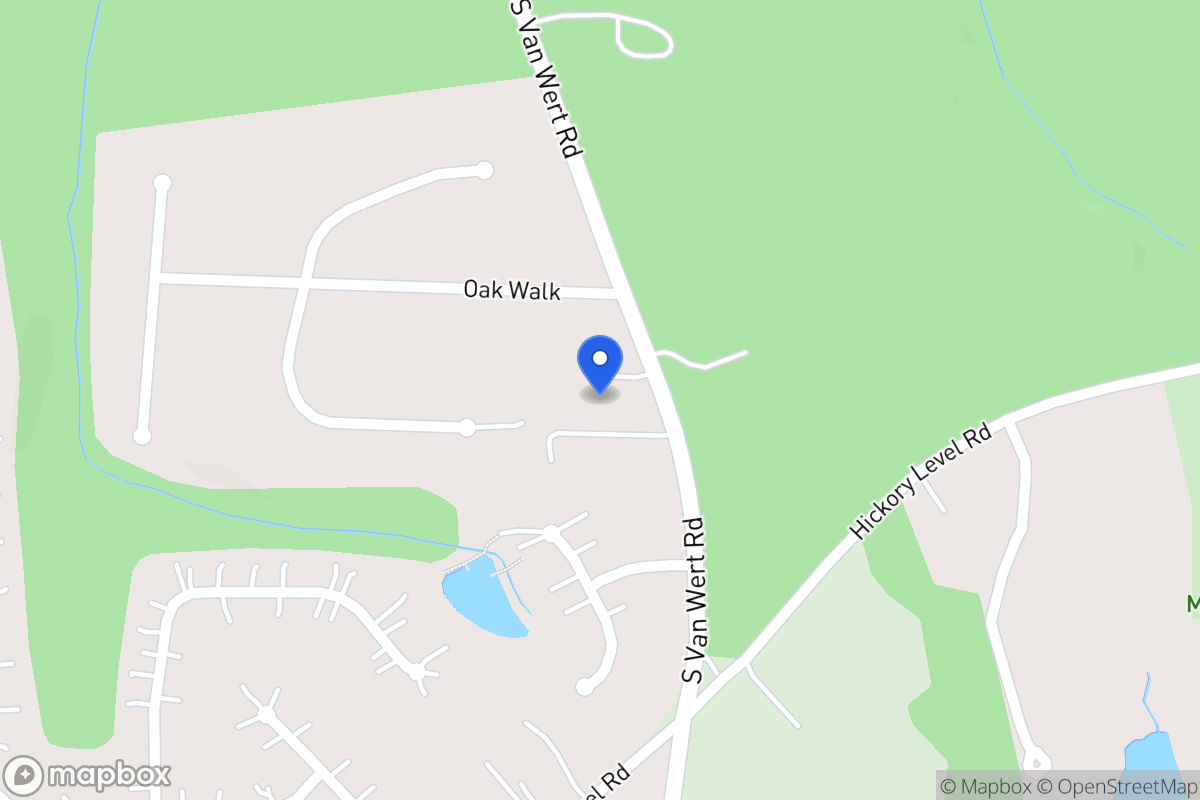Map of 1807 S Van Wert Rd