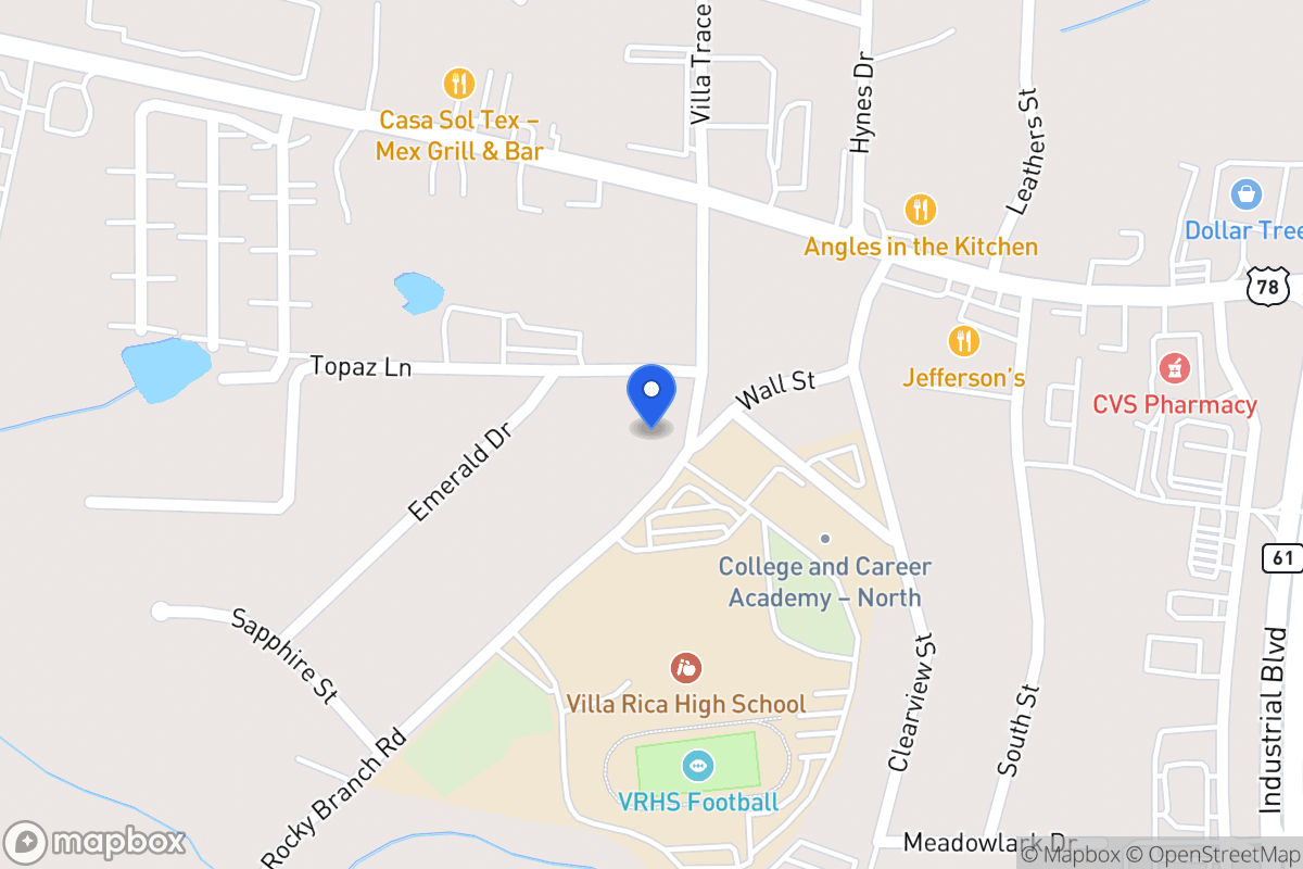 Map of 605 Rocky Branch Rd