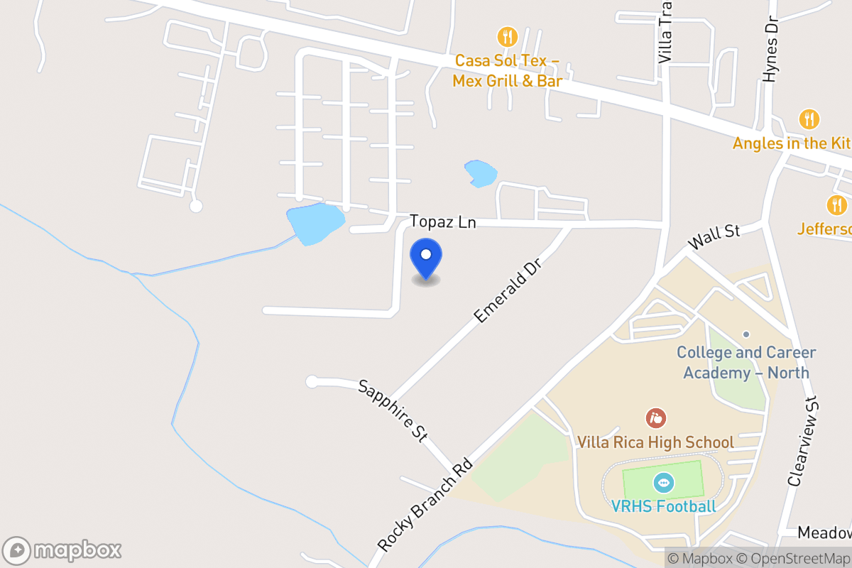 Map of 1112 Topaz Ln