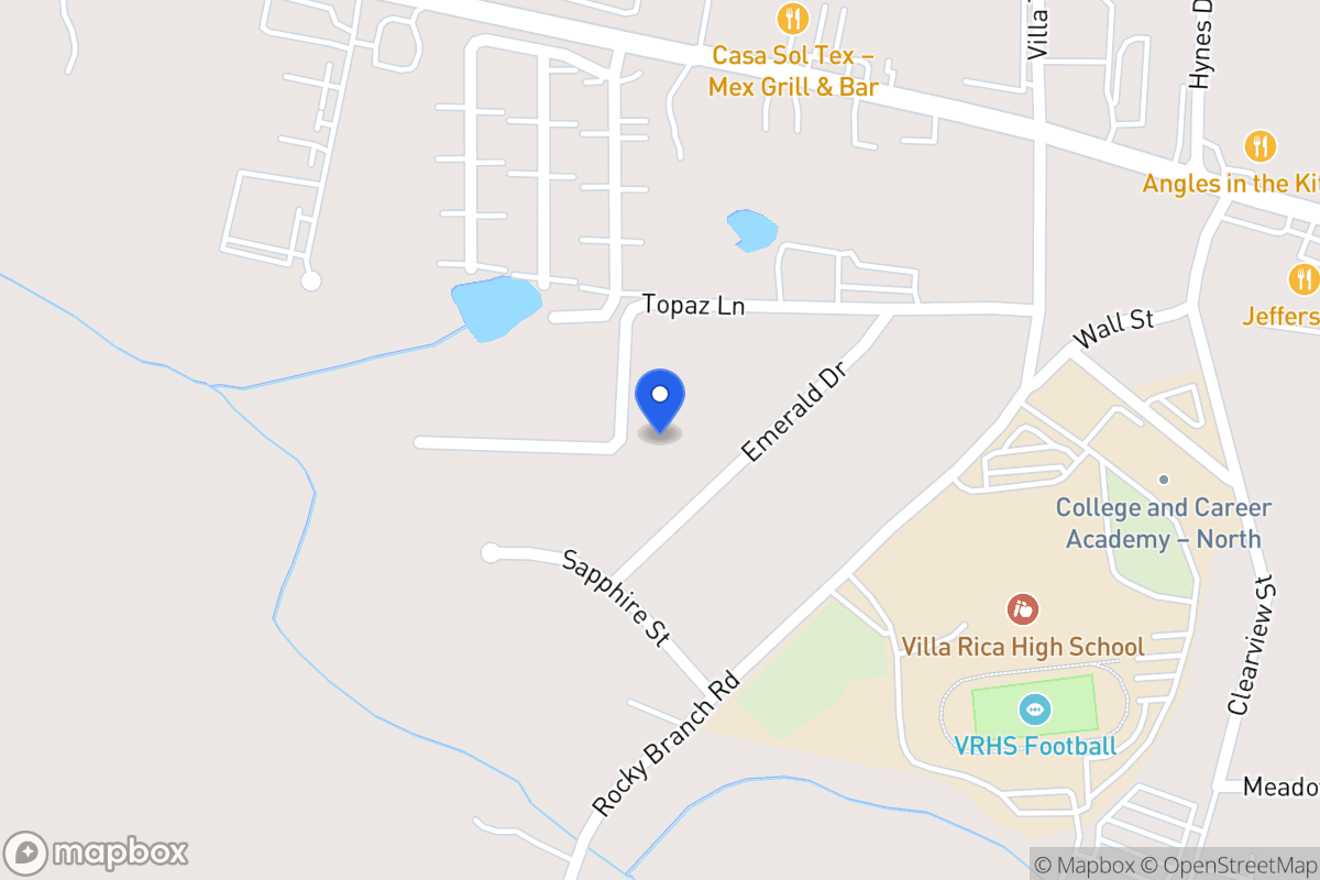 Map of 1114 Topaz Ln
