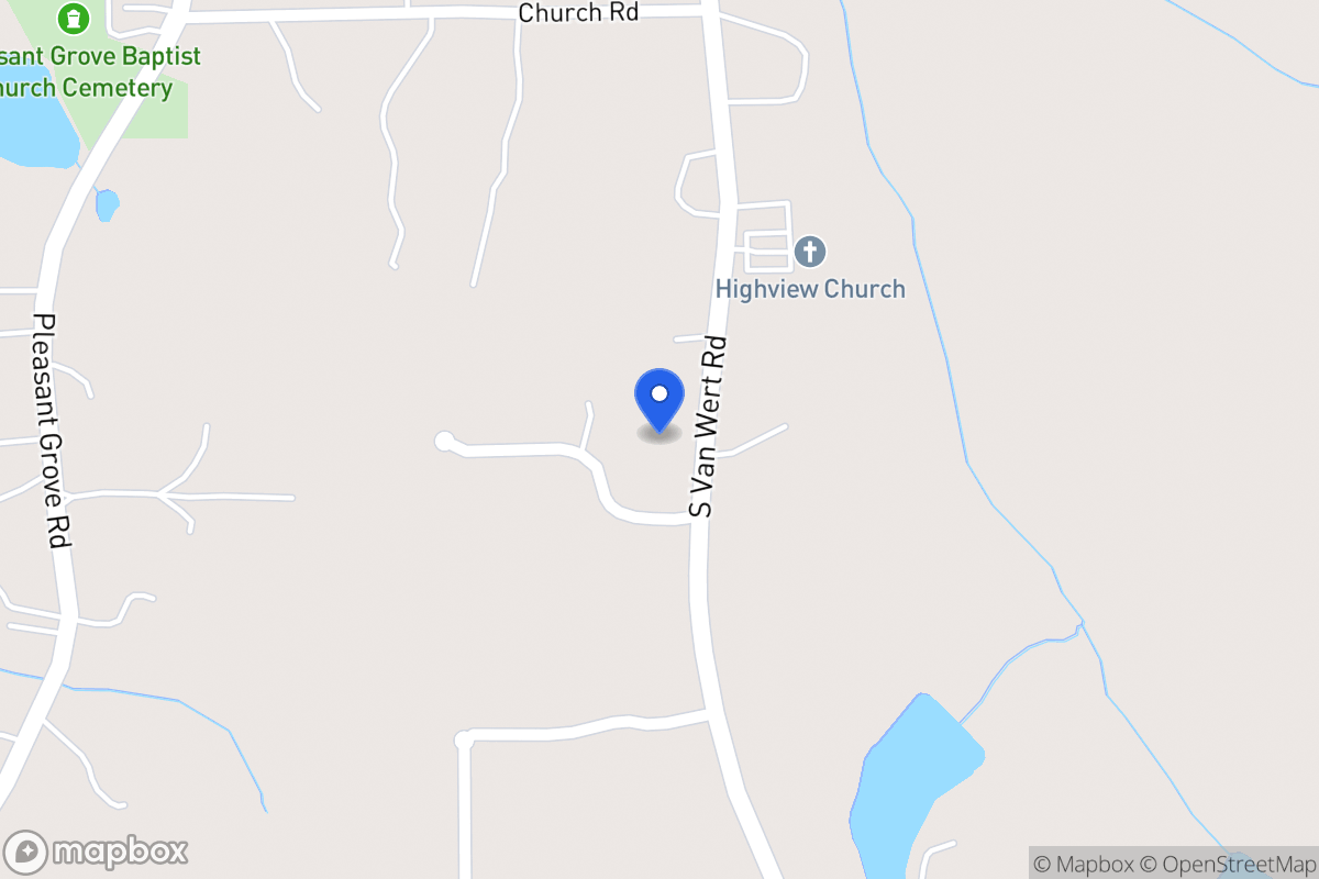 Map of 1209 S Van Wert Rd