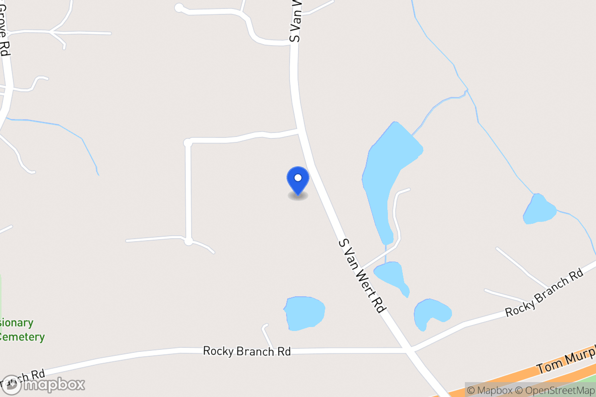Map of 1409 S Van Wert Rd