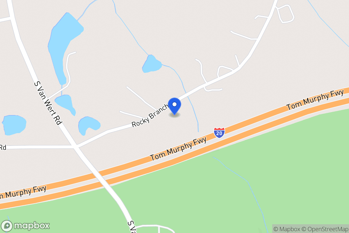 Map of 1202 Rocky Branch Rd