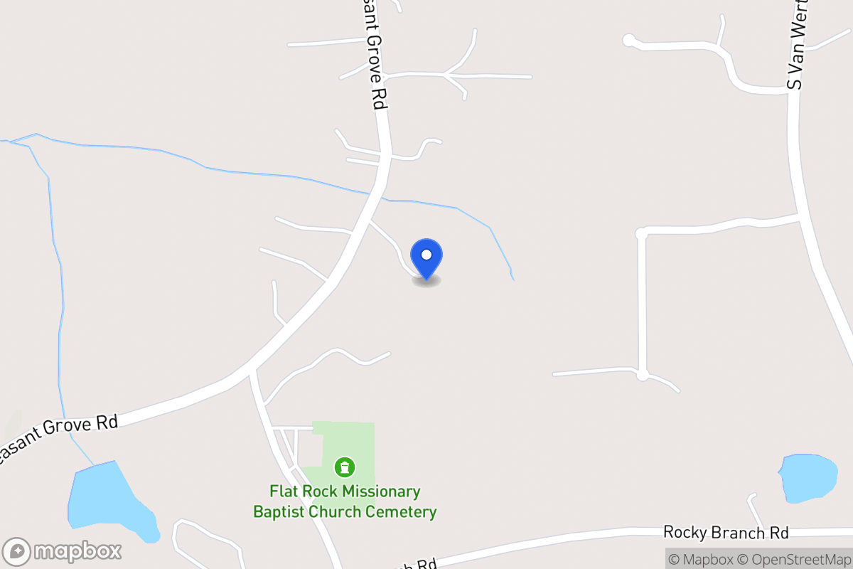 Map of 1480 Pleasant Grove Church Rd
