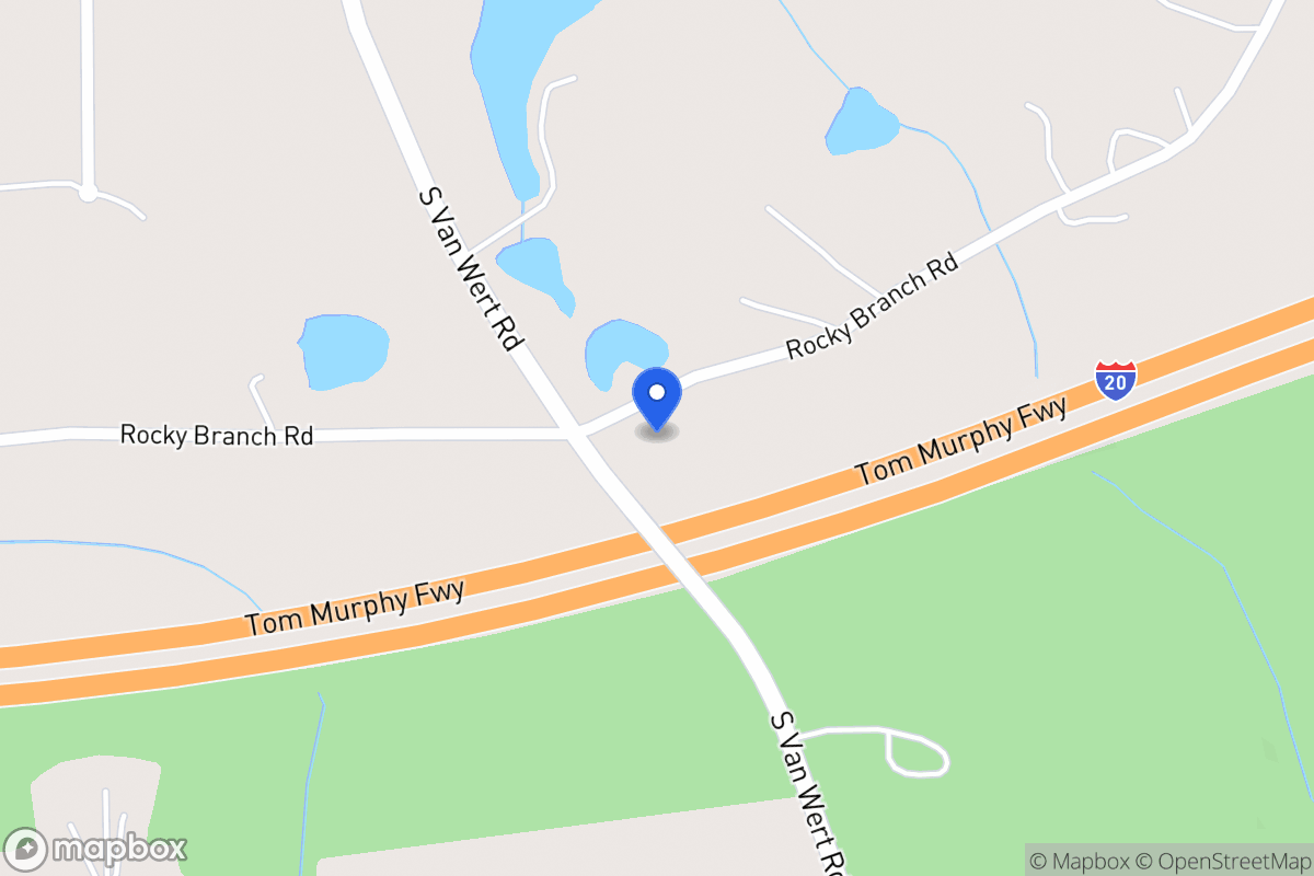 Map of 1240 Rocky Branch Rd