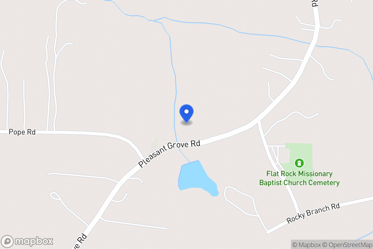 Map of 1629 Pleasant Grove Church Rd