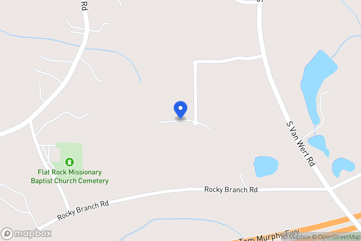 Map of 1375 S Van Wert Rd