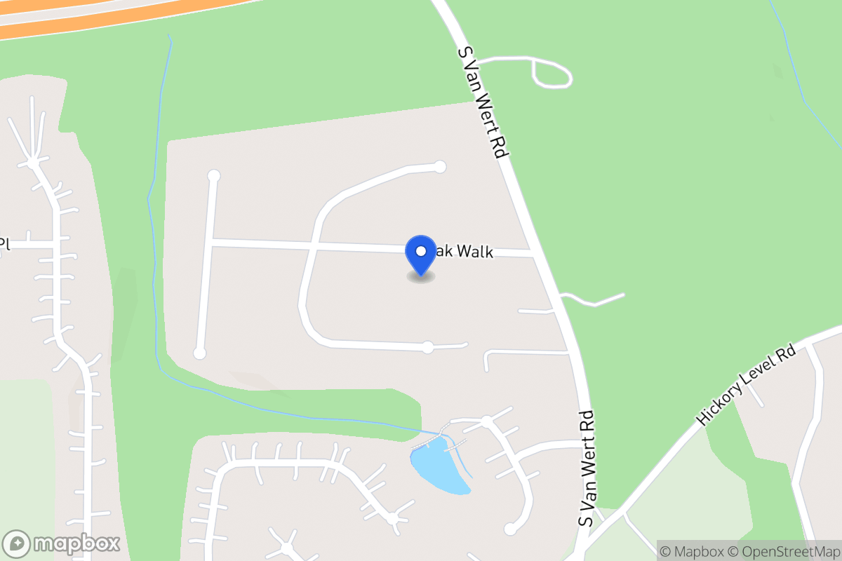 Map of 54 Oak Walk