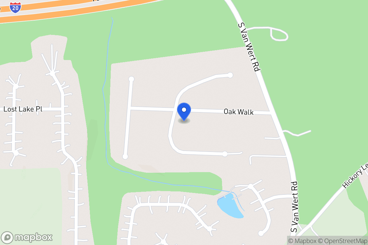 Map of 90 Oak Walk