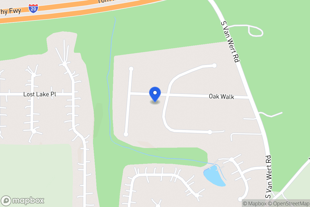 Map of 23 Hickory Gln