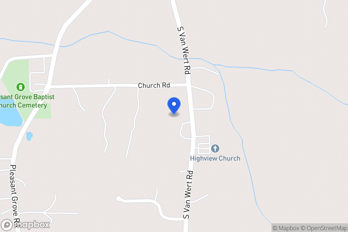 Map of 905 S Van Wert Rd