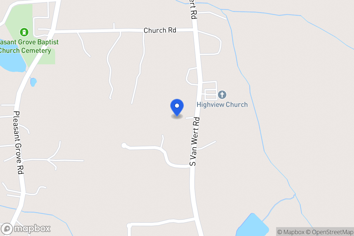 Map of 1201 S Van Wert Rd