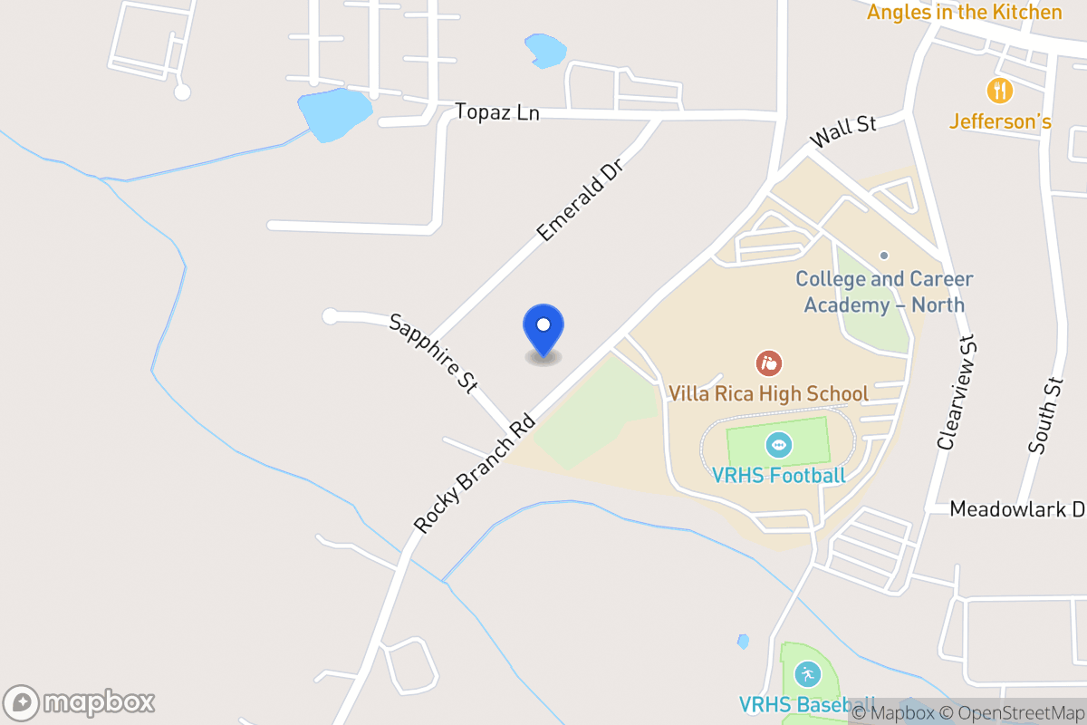 Map of 647 Rocky Branch Rd