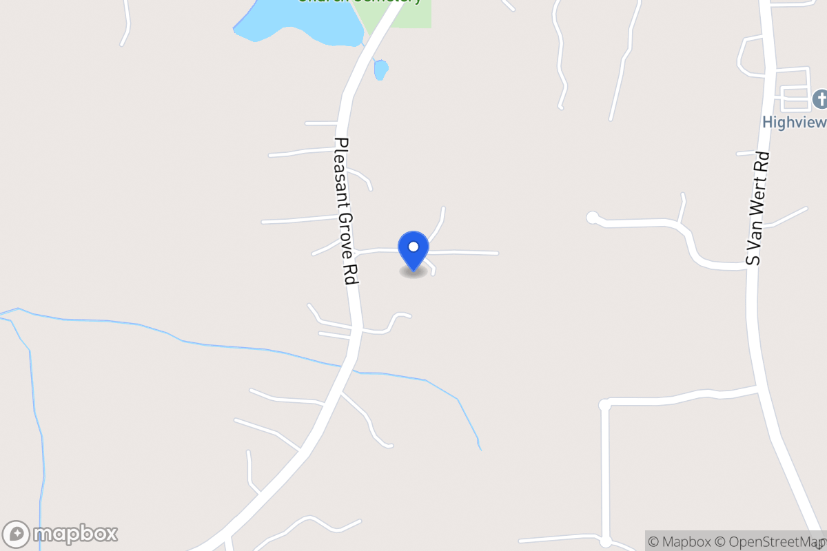 Map of 1280 Pleasant Grove Church Rd