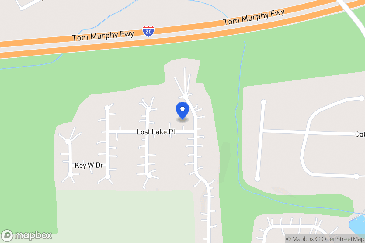 Map of 301 Lost Lake Pl