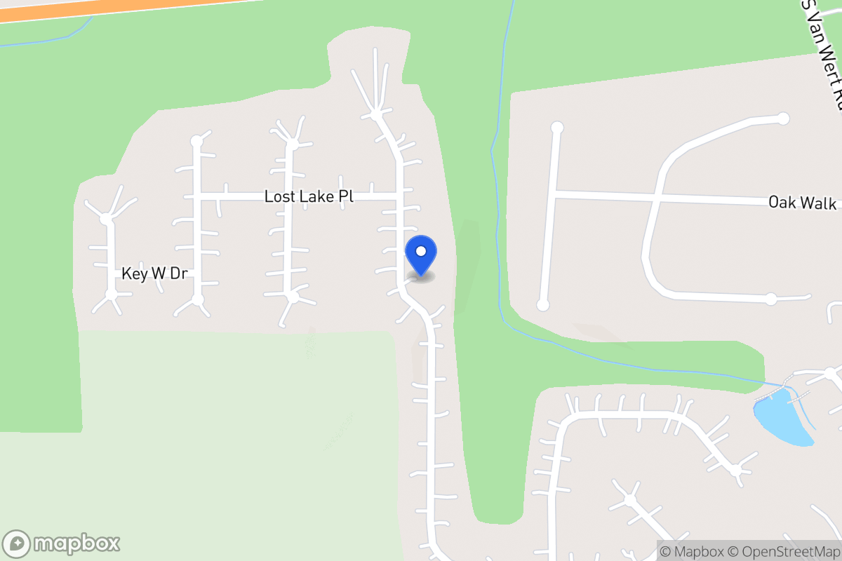 Map of 233 Lost Lake Trl