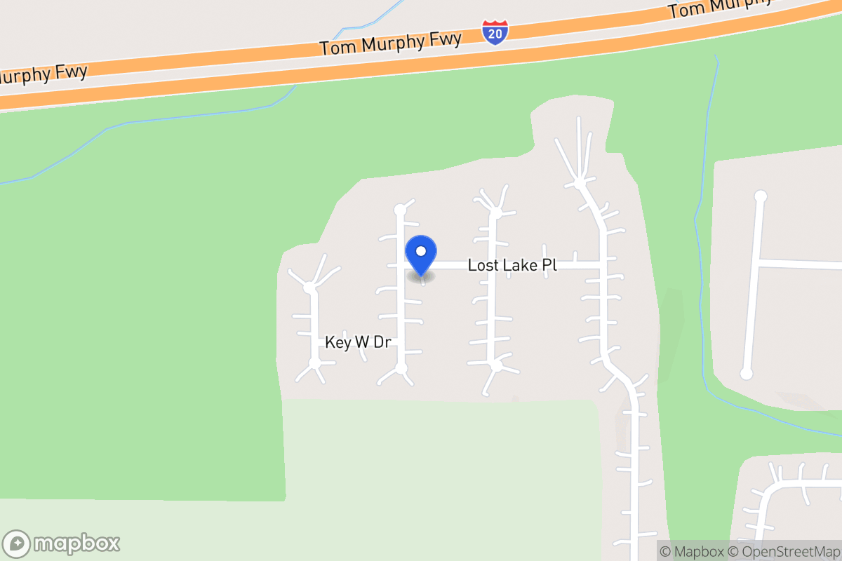 Map of 332 Lost Lake Pl
