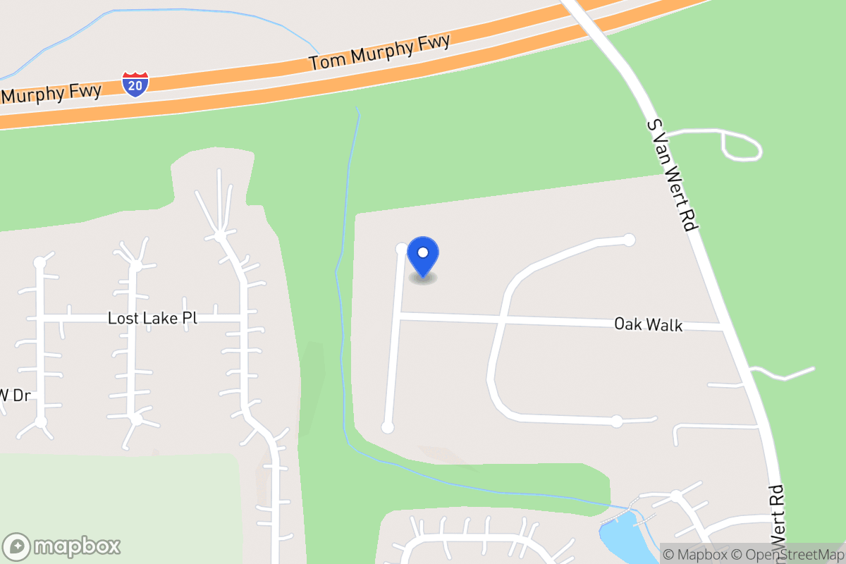 Map of 129 Oak Walk